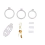 Клетка для пениса LOCKINK Sevanda Plastic Penis Chastity Cage - Transparent