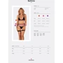 Комплект белья Obsessive Selinne 3-pcs set XS/S Black
