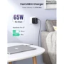 Зарядний пристрій Ugreen Wall Charger 3хUSB-C+USB CD224 GaN 65W Black (70774): Кабель в комплекті отсутствует