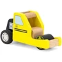 Дерев'яна машинка Viga Toys Дорожня ковзанка Жовтий (44518)