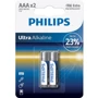 Philips AAA bat Alkaline 2шт Ultra Alkaline (LR03E2B/10)