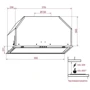 Витяжка Weilor PBE 6230 GLASS BL 1100 LED: Тип фільтра повітря Рециркуляція, Відведення