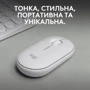 Мышь Logitech M350s Wireless White (910-007013): Интерфейс подключения Bluetooth, Wireless