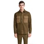 Рубашка H&M 4512875 52 хаки с длинным рукавом: Тип застежки На пуговицах