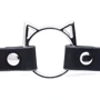 Чокер Master Series Kinky Kitty Ring Slim Choker Black