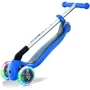 Самокат GLOBBER серии PRIMO FOLDABLE LIGHTS, синий, колеса с подсветкой, до 50кг, 3+, 3 колеса (432-100): Конструкция рамы складная