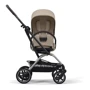 Прогулянковий візок Cybex Eezy S Twist+ 2 TPE B Almond Beige (524000127): Ширина шасі 45 см