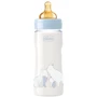 Бутылочка для кормления пластиковая Chicco Original Touch с латексной соской 4м+ 330 мл Голубая (27634.20)