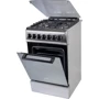 Плита комбинированная KLASS T5408E4 H.Inox: Размеры 85x50x60 см (ВxШxГ)
