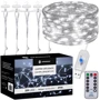 Гірлянда водоспад (штора) Springos 2 x 2 м 200 LED Pilot USB CL4021 Cold White