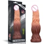 Фаллоимитатор LoveToy Dual-Layered Silicone Cock 9.5" Brown
