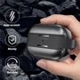 Чохол для навушників AhaStyle Premium TPU Black with Carabiner (WG75PRO2BLK) для AirPods Pro 2 фото 4