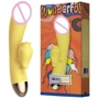 Вибратор-кролик с подогревом и шаловливым язычком для клитора Leten Wonderful Yellow