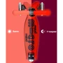 Самокат Micro серии Maxi Deluxe Glow LED Красная Аура (MMD368): Материал колес полиуретан