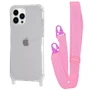 Чехол для iPhone WAVE Clear Case with Strap Pink for iPhone 15 Pro