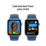 Apple Watch SE 2 2024 40mm GPS Silver Aluminum Case with Denim Sport Band - M/L (MXED3QH/A) UA: Материал фторэластомер