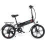 Электровелосипед SAMEBIKE 20LVXD30-II (350 Вт, 10 А/ч, 48 В), колеса 20", черный: Вес устройства, кг 28