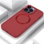 Чехол для iPhone TPU Case Bonbon Metal Style with MagSafe Red for iPhone 12/12 Pro: Цвет красный