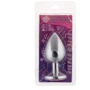 Анальная пробка, Silver Heart Black Diamond, L