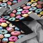 Шлея для собак мягкая WAUDOG Clothes c QR паспортом рисунок Пончики XS2 обхват груди В 28-31 см обхват шеи 20-22 см (2908) фото 2