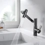 Смеситель для раковины Lefton Single-Hole Rotatable Faucet with Temperature Display-BF2204 Grey