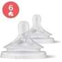 Соска силиконовая Philips AVENT Natural Природный поток, 6 мес+, для густой пищи, 2 шт (SCY966/02)