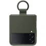 Чехол для телефонов Samsung Silicone Cover with Ring Khaki (EF-PF721TGEGUA) for Samsung F721 Galaxy Flip 4: Цвет зеленый