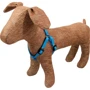 Шлейка Lucky Pet шкіряна подвійна 1.6x33-40 см блакитна (4820224217635): Виробник Lucky Pet