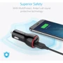 Зарядное устройство ANKER USB Car Charger PowerDrive 2 24W 2xUSB V3 Black (A2310G11): Кабель в комплекте отсутствует