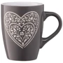 Кухоль Ardesto Heart кераміка темно-сіра 330 мл (AR3467DGR)