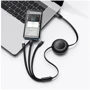 Кабель Baseus Cable USB-C to Micro USB/Lightning/Type-C Bright Mirror 2 Series 100W 1.1m Black (CAMJ010201) фото 3