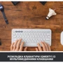 Клавіатура Logitech K380 Multi-Device Bluetooth UA Off-White (920-009868): Підключення беспроводное