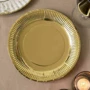 Сервировка стола Одноразовые тарелки Talking Tables цвет Золотой (MET-G-PLATE-M) фото 1