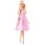 Коллекционная кукла Barbie The Movie Perfect Day Марго Робби в клетчатом платье (HPJ96) фото 7