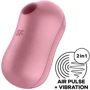 Вакуумный стимулятор с вибрацией Satisfyer Cotton Candy Light Red