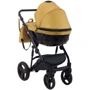 Коляска 2 в 1 Bair Crystal 100% кожа BC-40 золото перламутр — черный (624449): Возможность установки люльки есть