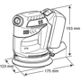 Вибрационная шлифмашина Makita DBO180Z: Макс. частота вращения диска 14000 об/мин