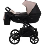 Коляска 2 в 1 Bair Kiwi кожа 100% BK-18/15 капучино - черный фото 8
