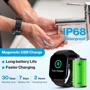 Смарт-часы Dotn Smart Watch P66 Black: Особенности Функция звонка, Динамик (громкая связь), Встроенный микрофон, С большой автономностью, Большой экран