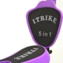 Самокат 5 в 1 iTrike JR 3-026-B Violet: Тип колес литые