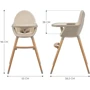 Стульчик для кормления 2 в 1 Kinderkraft Fini 2 Beige (KHFINI02BEG0000) фото 7