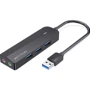 Адаптер Vention Adapter USB to 3хUSB3.0+2х3.5mm Black (CHIBF)