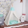 Детская палатка Springos Tipi XXL вигвам бело-мятная (TIP04)