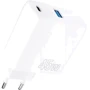 Зарядное устройство Proove Wall Charger USB-C+USB Silicone Power 45W White