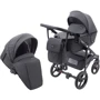 Коляска 2 в 1 Bair City Soft 222 черный черная кожа (626212)