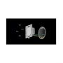 Выключатель Ajax LightCore 1-gang for LightSwitch Jeweler фото 2