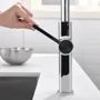 Смеситель для кухни Lefton Waterfall & Pull-Out Kitchen Faucet with Temperature Display-KF2209 Chrome: Материал Латунь