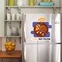 Наклейка на холодильник Food not found коричневый фото 2