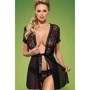 Комплект Obsessive Swanita robe, black XXL