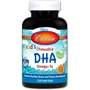 Carlson Labs Kids Chewable DHA Bursting Orange Flavor 120 Soft Gels (CAR-01571)